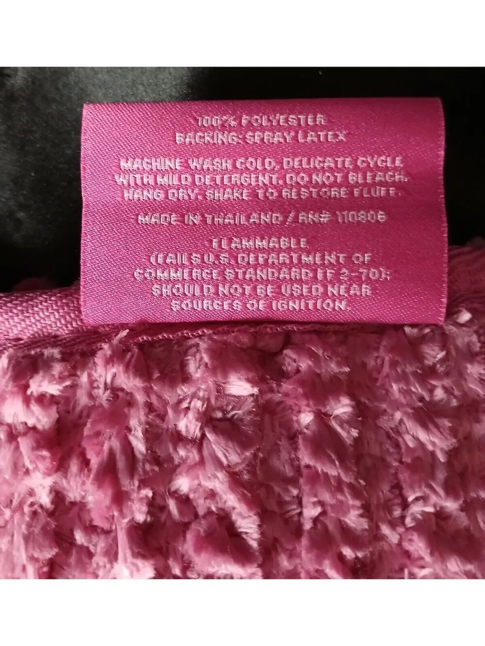 Juicy Couture Pink Luxury Chenille Plush Bath Rug 20x32 McBling Barbie Bimbocore